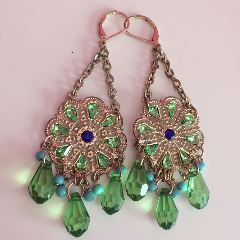 Gold earrings